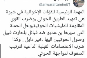 التميمي: هذه مهمة مليشيا الشرعية في شبوة