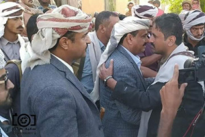 رئيس انتقالي شبوة يصل نصاب ويلتقي بالشيخ عوض ابن الوزير 