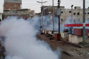 انطلاق حملة رش ضبابي في صيرة لمجابهة الأوبئة