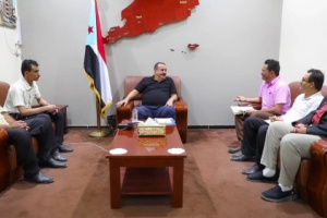 اللواء بن بريك يلتقي برئيسة بعثة أطباء بلا حدود 
