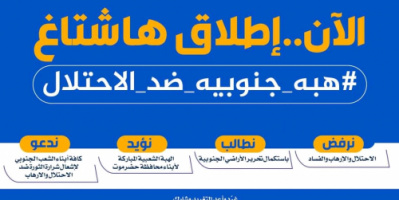 لرفض إنشاء مكونات يمنية بالجنوب.. ناشطون يشعلون تويتر بهاشتاج #هبه_جنوبيه_ضد_الاحتلال 