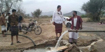 تشغيل تجريبي لبئر مياه ثان في منطقة بجير بردفان