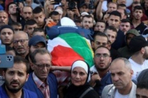 تشييع جثمان الصحفية الفلسطينية الشهيدة شيرين أبو عاقلة