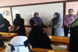 سوقي تتفقد سير امتحانات الثانوية العامة في ثانوية أبان بصيرة