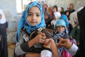 يونيسف: ندعم حملة تحصين 1.35 مليون طفل ضد الحصبة