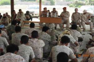 فريق التوجيه المعنوي للقوات البرية الجنوبية يزور معسكر بدر