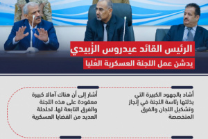 الرئيس الزُبيدي يشدد على ضرورة تكثيف الجهود خلال المرحلة القادمة (إنفوجرافيك)