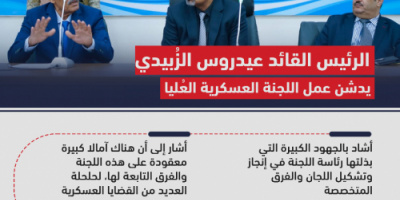 الرئيس الزُبيدي يشدد على ضرورة تكثيف الجهود خلال المرحلة القادمة (إنفوجرافيك)