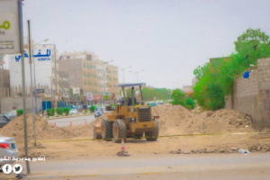 مدير الشيخ عثمان يدشن مشروع رصف الانترلوك والبردورات  لشارع الكمسري 