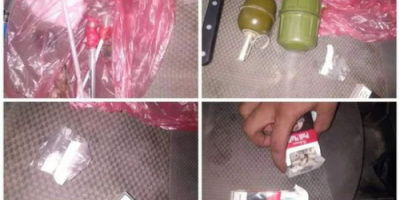 ضبط قنابل يدوية وحشيش وشبو في منزل مدمن بغيل باوزير