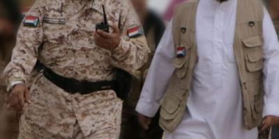 مدير التوجيه المعنوي لقوات الحزام الامني يعزي في استشهاد العميد هدار الشوحطي 