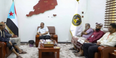 اللواء بن بريك يطلع على نشاط هيئة الوفاق الجنوبي