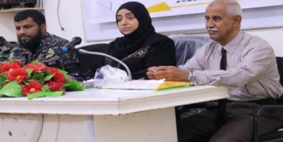 حقوقية الانتقالي تختتم نزولها الميداني لمعسكر حرس المنشآت بمحاضرة توعوية وزيارة المركز الطب