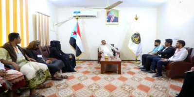 اللواء بن بريك يلتقي عدداً من تحالف شباب الأحزاب والمكونات السياسية