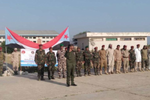 تدشين الدورة التدريبية الحادية عشر لمنتسبي اللواء الأول صاعقة بالضالع 