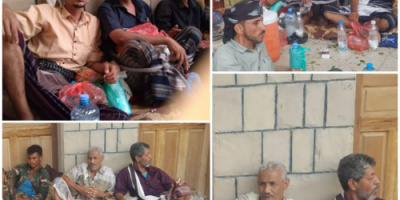 عضو الجمعية الوطنية محمد ناصر العمود وقيادات المجلس بالمحافظة تعزي اسرة الهارش في استشهاد ولدهم