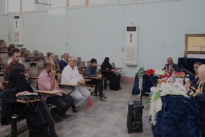 الجعدي يحضر مناقشة رسالة الدكتوراة للباحث عبده البسيسي حول العنف المدرسي في مدارس التعليم الثانوي