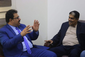رئيس انتقالي لحج يزور مقر انتقالي حضرموت 