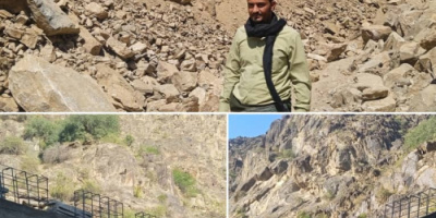 المنصري يتفقد العمل في مقطع حطاط بطريق باتيس رصد 