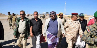 رئيس انتقالي لحج يزور الخطوط الأمامية لجبهة الحد بيافع