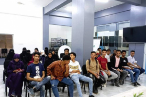 طلبة كلية الاعلام في زيارة علمية لقطاع التدريب بهيئة الإعلام الجنوبي