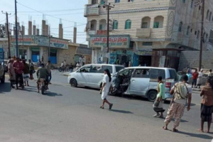 انفجار سيارة ضابط شرطة في الحوطة