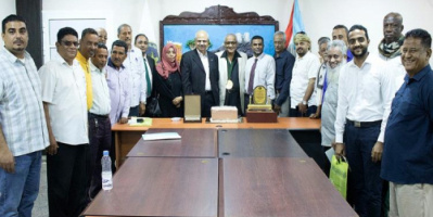 قيادة انتقالي العاصمة عدن تحتفل بالإعلامي الجنوبي محمد سعيد سالم وتكرمه