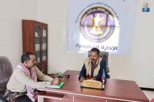 مدير الإدارة التنظيمية بانتقالي شبوة يلتقي رئيس القيادة المحلية بمديرية مرخه 