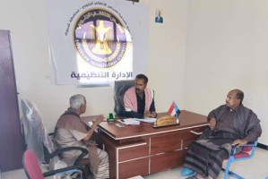 مدير الإدارة التنظيمية بانتقالي شبوة يلتقي نائب رئيس القيادة المحلية بمديرية جردان