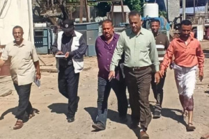 الجاوي وسالمين يبحثان مشروع قنوات تصريف مياه الأمطار في المعلا 