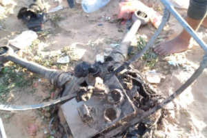 ألوية العمالقة الجنوبية تسقط طائرة مسيّرة حوثية في سماء حريب بمأرب