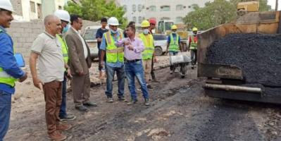 بدء صيانة الشارع الخلفي لسوق الخضروات بالمنصورة