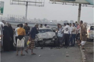 حالتا وفاة بحادث مروري مروع على خط الجسر في العاصمة عدن
