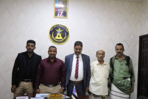 العميد الجبواني يزور إدارة الشباب والطلاب بانتقالي حضرموت