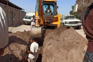 مشروع لتقوية شبكة المياه بحي الطيارين في الممدارة 