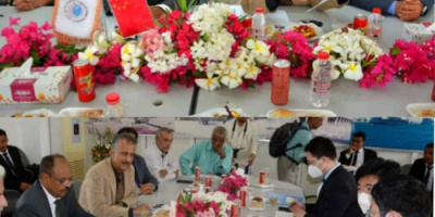 وفد صيني يزور المنطقة الحرة بعدن ويناقش آلية تطويرها
