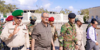 الجعدي يتفقد مقر قيادة الحزام الأمني في العاصمة عدن