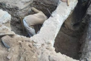 استكمال مشروع إعادة تأهيل شبكة الصرف الصحي لمدرسة جيل المستقبل بالمعلا