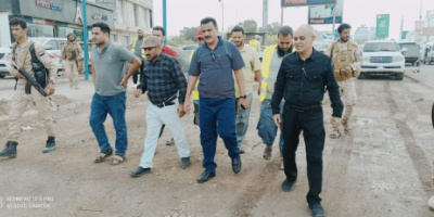 مدير عام المنصورة يتفقد مشروع إعادة تأهيل شارع "الشهيد سالم قطن"