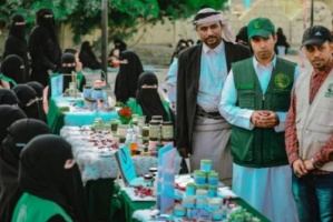 معرض تسويقي للمستفيدات من مشروع تمكين الشباب بالمهرة