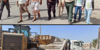 الداؤودي يتفقد سير أعمال حملة رفع الأتربة من شوارع المنطقة الصناعية (الدرين)