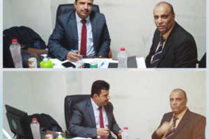 إجتماع بين مدير عام هيئة المواصفات والمقاييس ومدير عام جمرك مطار عدن الدولي