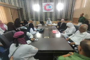 مدير عام مستشفى الصداقة التعليمي يعقد اجتماعه الأول بمدراء إدارات وأقسام المستشفى