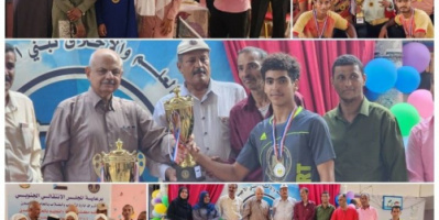 عصام عبده يكرم ابطال المهرجان الرياضي المدرسي الثاني في عدد من الالعاب بالعاصمة عدن 