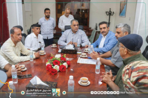 الماس يناقش مدراء مديريات أبين حول مشاريع الطرقات