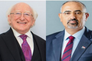 الرئيس الزُبيدي يهنئ القيادة الأيرلندية باليوم الوطني لبلادها