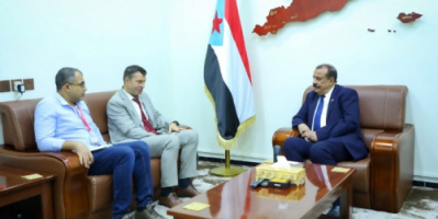 اللواء بن بريك يستقبل رئيس بعثة اللجنة الدولية للصليب الأحمر بالعاصمة عدن