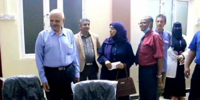 عصام عبده يتفقد العيادة الخيرية الرمضانية بمديرية صيرة ويلتقي عميد كلية المجتمع بجامعة عدن