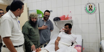 العميد الوالي يتفقد جرحى احداث مودية المؤسفة بمشافي العاصمة عدن