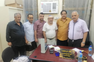 رئيس جمعية الضالع يزور عيادة الباطنة في مجمع الشعب الصحي 